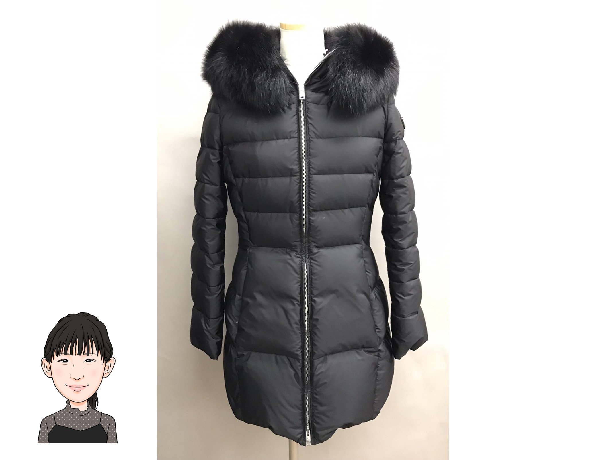 PRADA 【プラダ】 ファー付きダウンコート 画像1