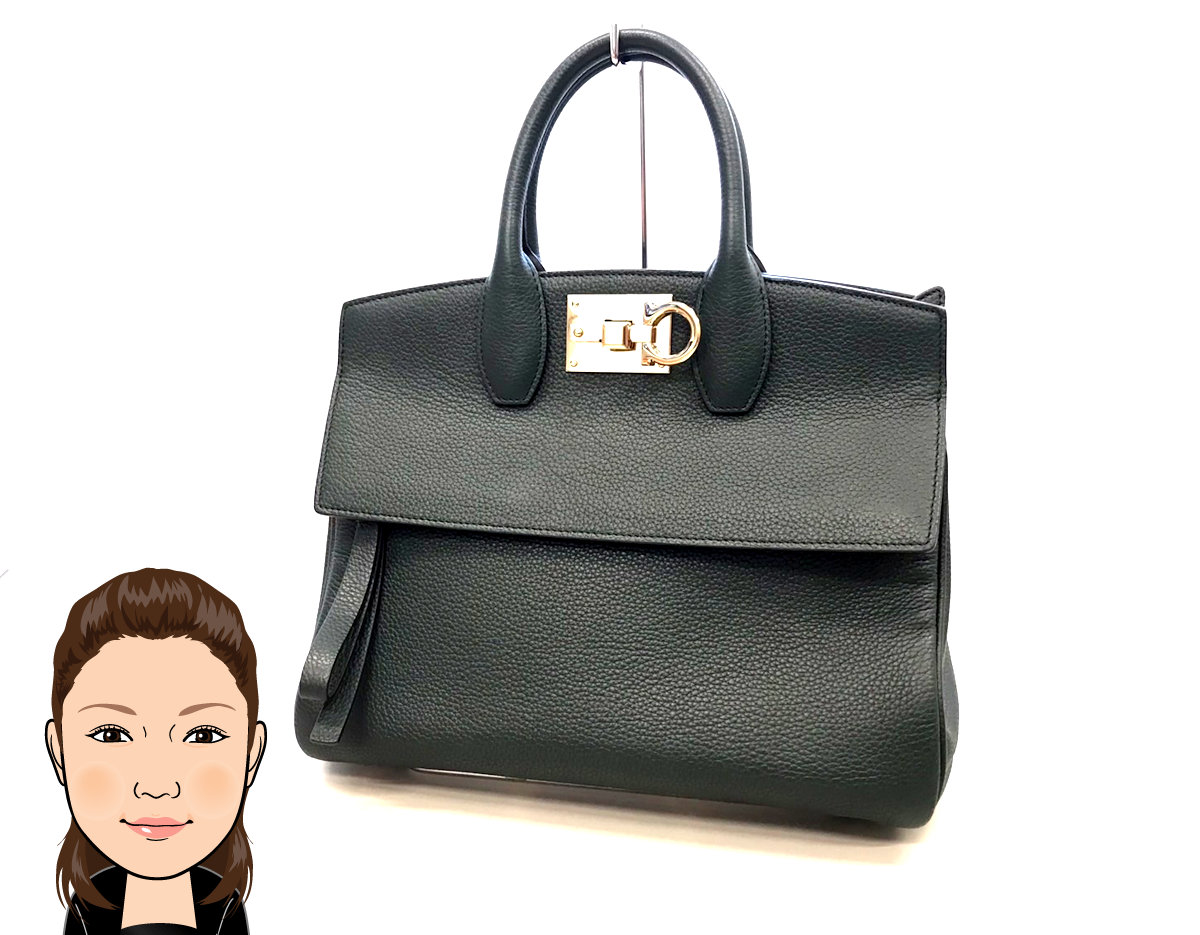 Ferragamo 【フェラガモ】 スタジオ 2Wayハンドバッグ 画像1