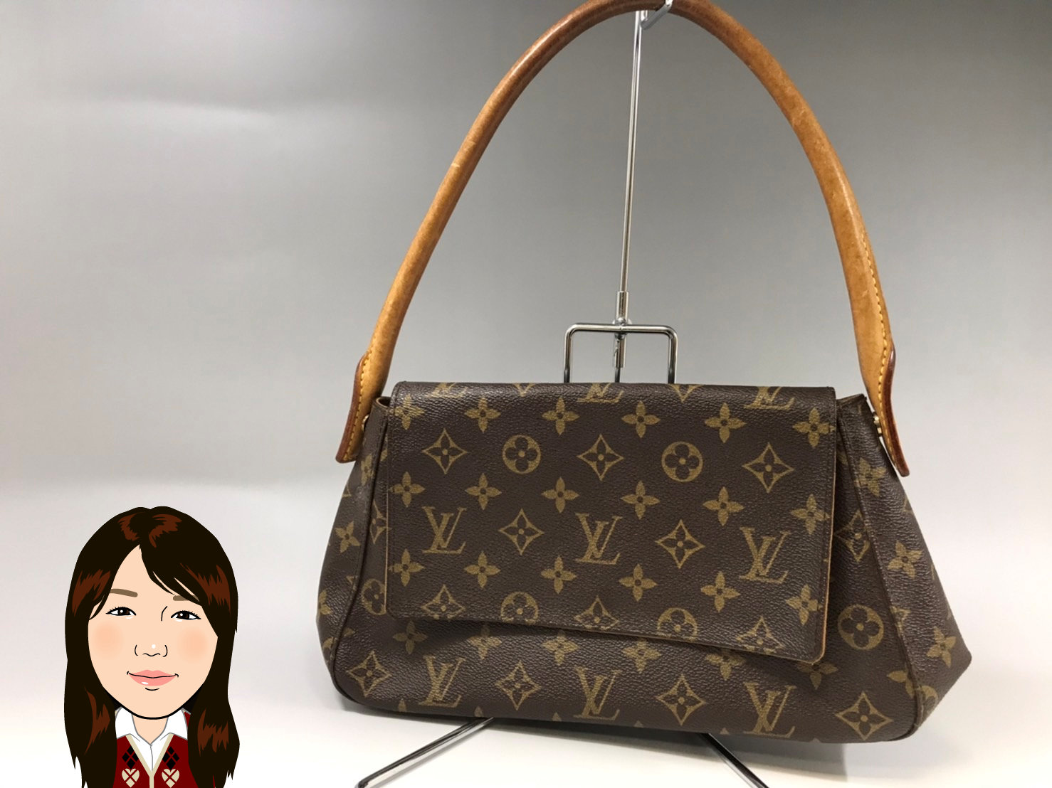 LOUIS VUITTON 【ルイヴィトン】モノグラム ミニ・ルーピング M51147 画像1