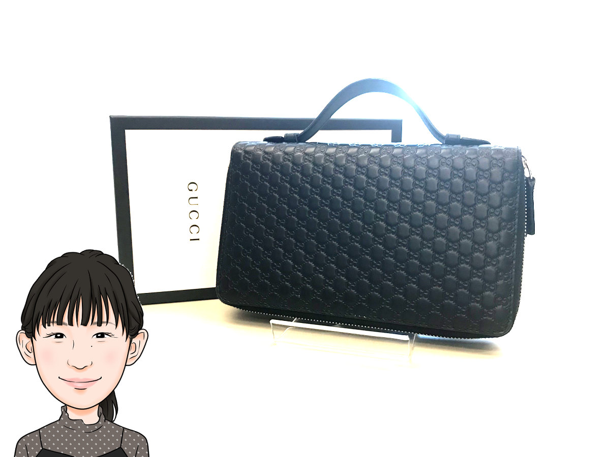 GUCCI 【グッチ】 マイクログッチシマ トラベルドキュメントケース 財布 画像1