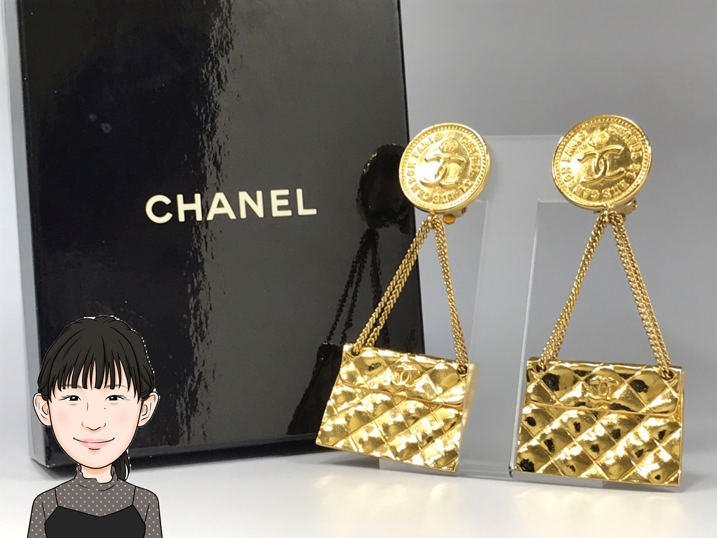 CHANEL 【シャネル】 GP マトラッセ イヤリング 画像1