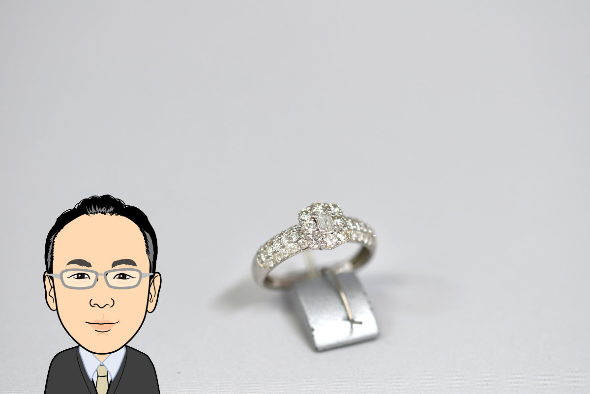 Pt900 プラチナ900 ダイヤモンド 指輪 リング 画像1