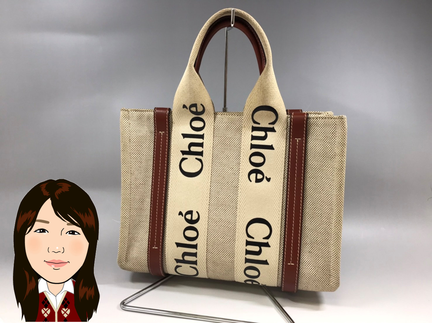 Chloe 【クロエ】ウッディトートスモール ハンドバッグ 画像1