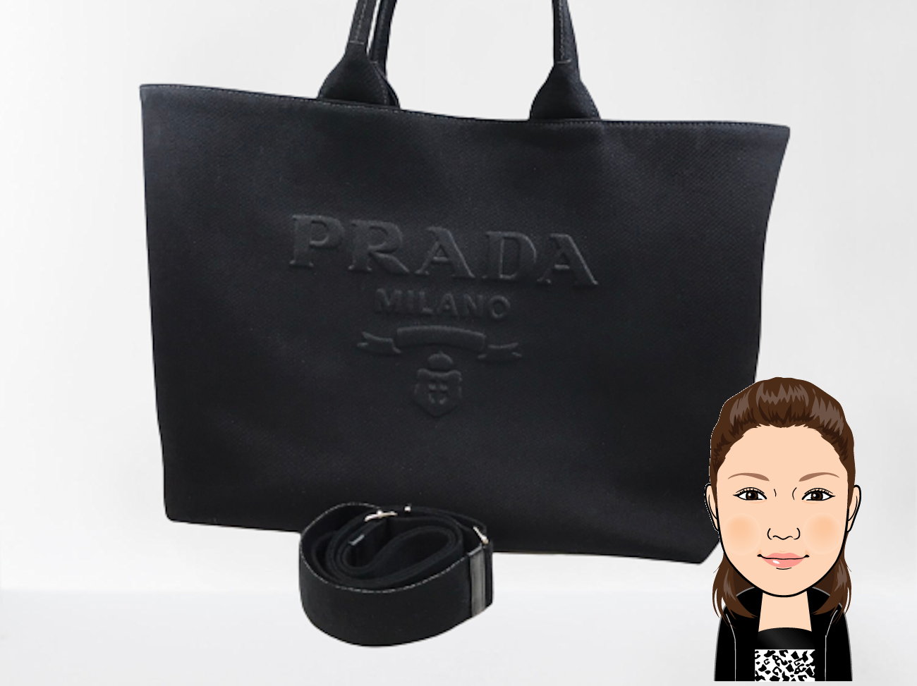 PRADA 【プラダ】 ストラップ付トートバッグ 2WAYバッグ 画像1