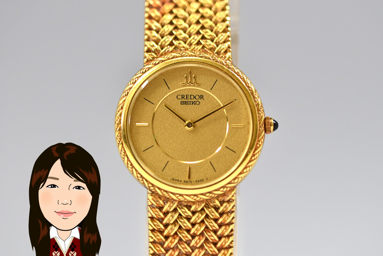 SEIKO CREDOR【セイコー･クレドール】5A70-0110 イエローゴールド 女性用時計 画像1