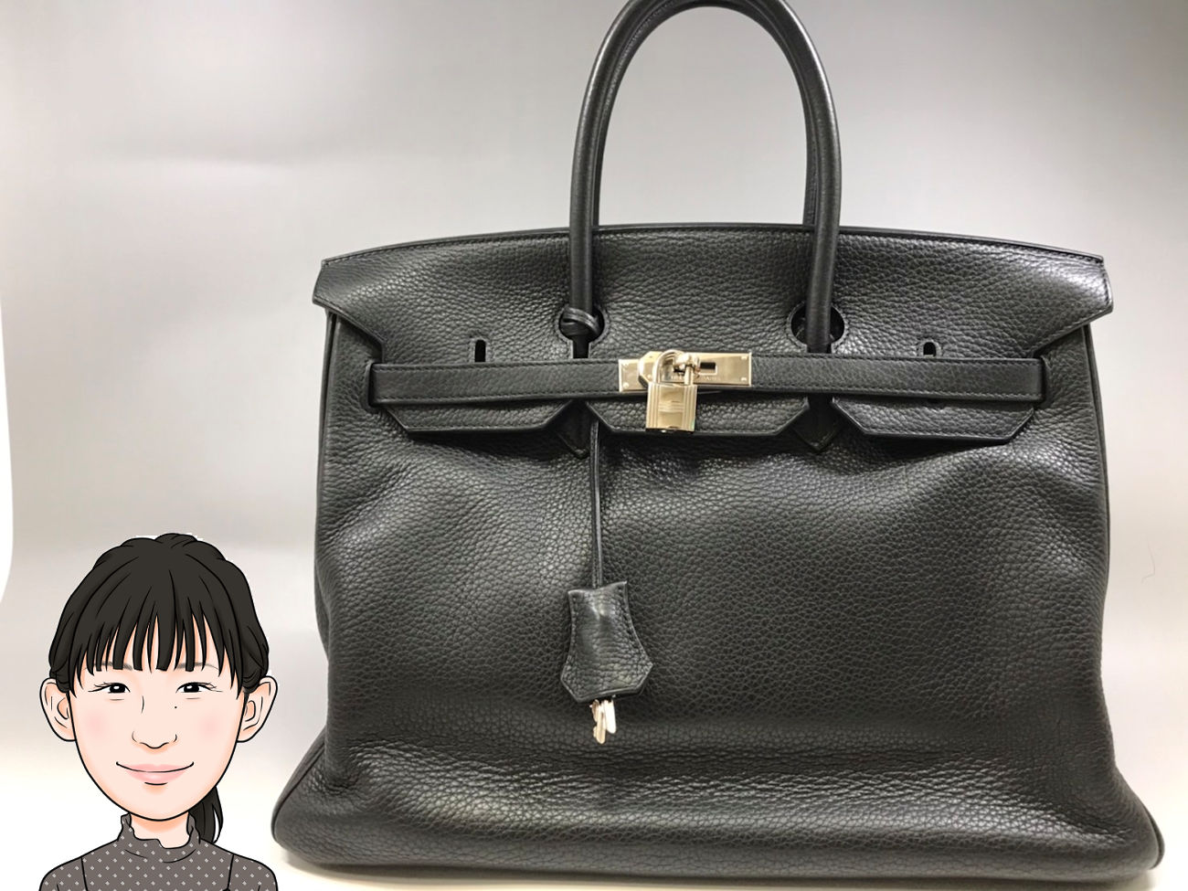 HERMES 【エルメス】バーキン35 カーフ シルバー金具 画像1
