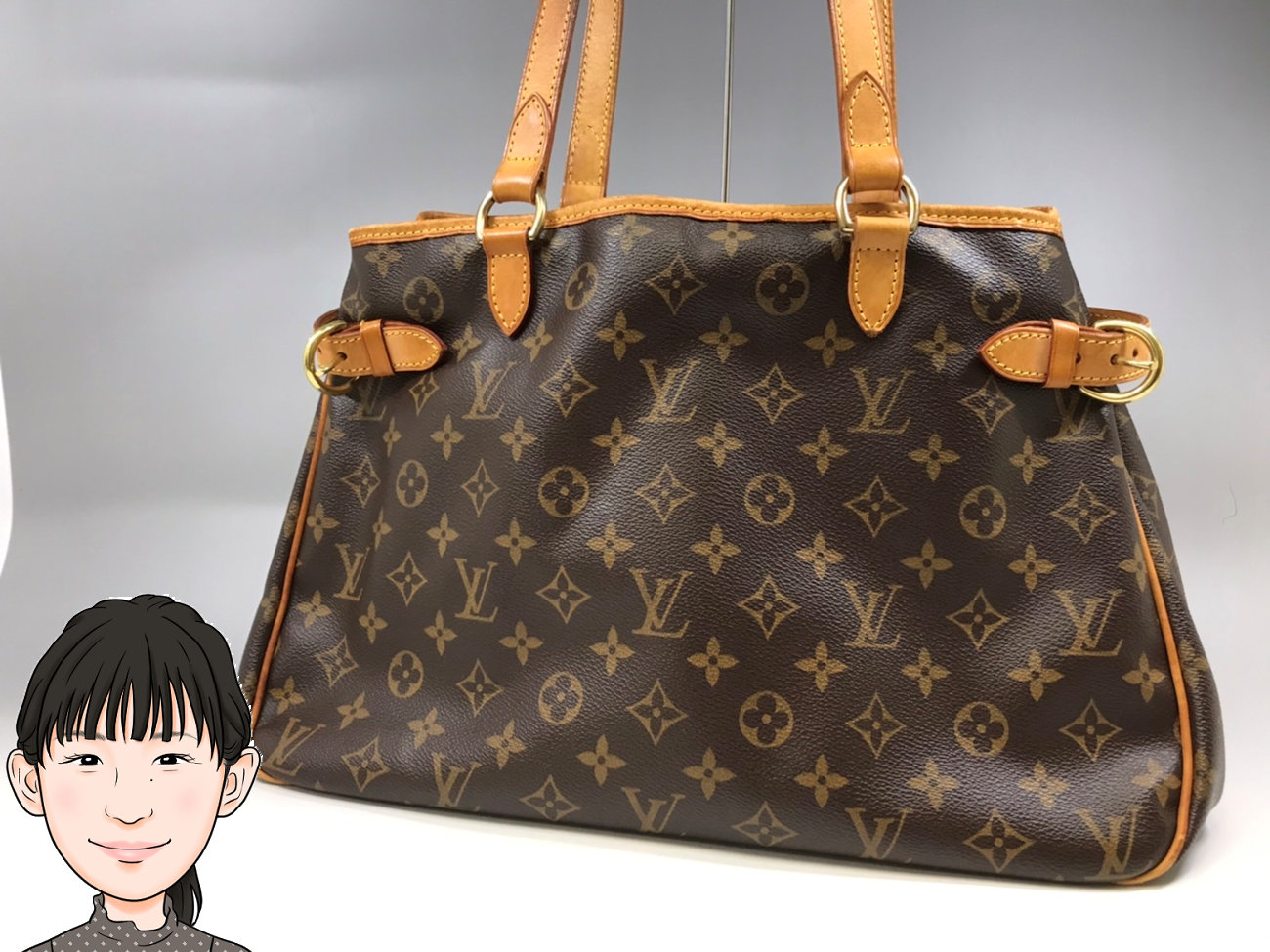 LOUIS VUITTON 【ルイヴィトン】モノグラム バティニョール・オリゾンタル M51154 画像1