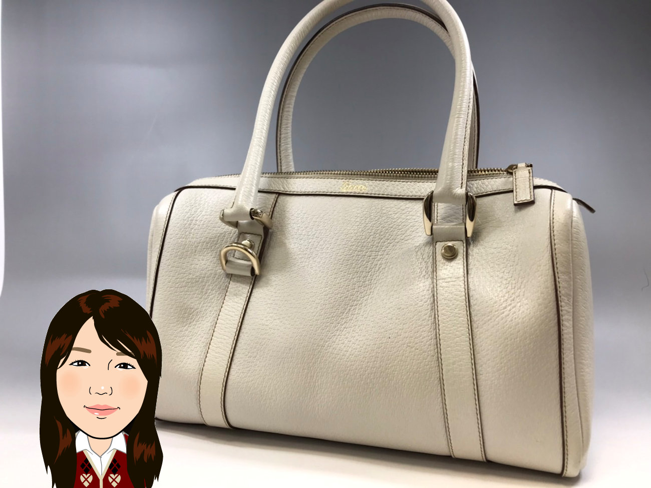 GUCCI 【グッチ】革 レザー ボストンバッグ 130942 画像1