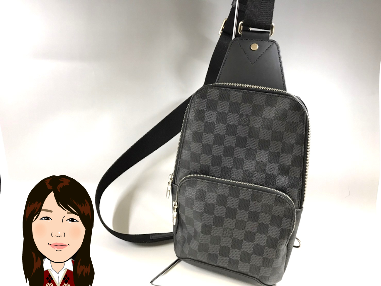 LOUIS VUITTON 【ルイヴィトン】ダミエグラフィット アベニュー スリングバッグ N41719 画像1