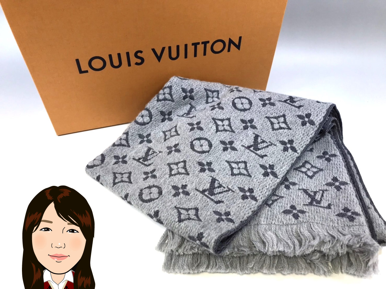 LOUIS VUITTON 【ルイヴィトン】マフラー エシャルプモノグラムクラシック M70932 画像1