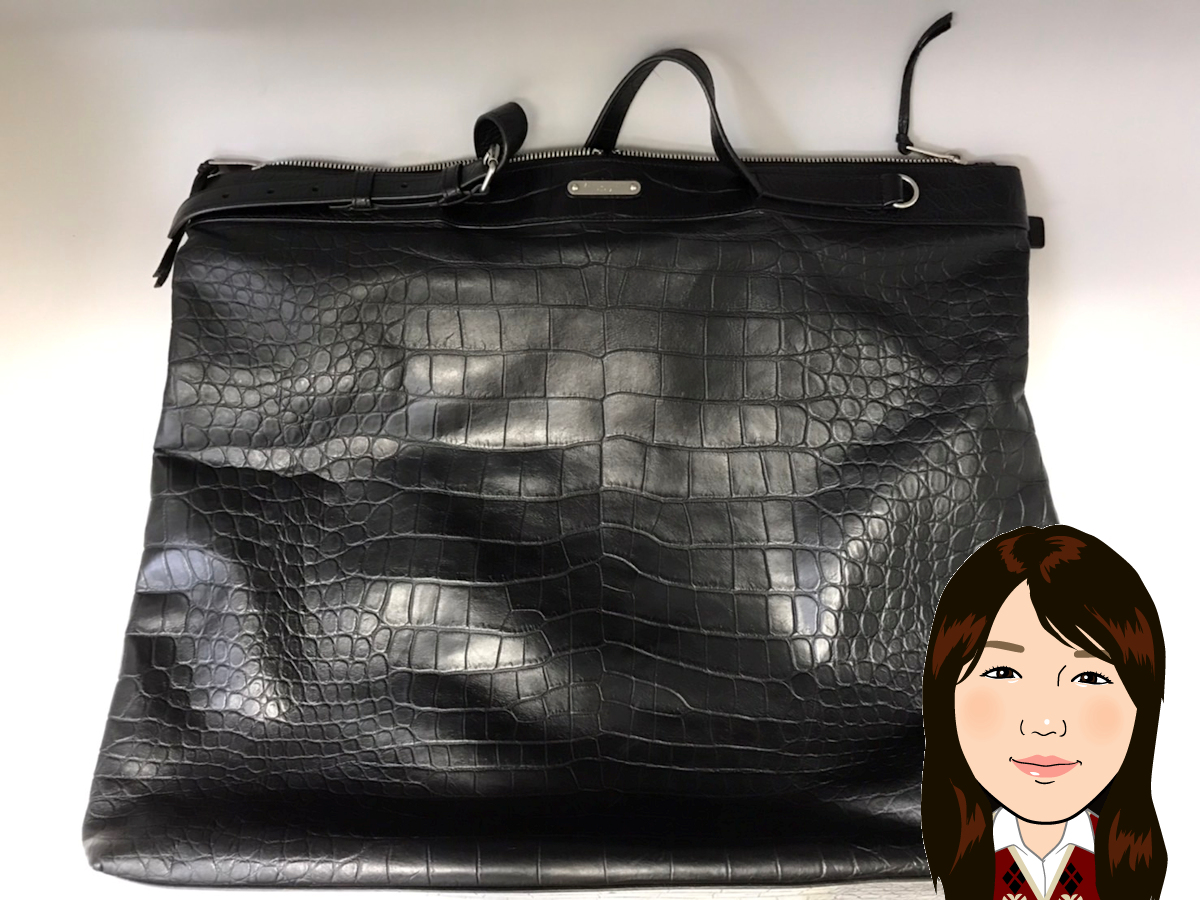 SAINT LAURENT 【サンローラン】型押し 革 トートバッグ 2WAY 画像1