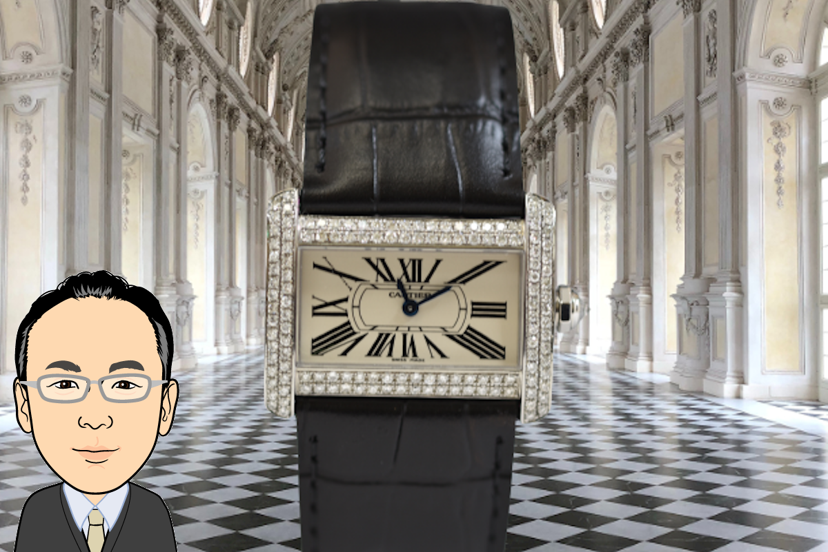 Cartier 【カルティエ】 タンクデュバン レディース時計 アフターダイヤ 画像1