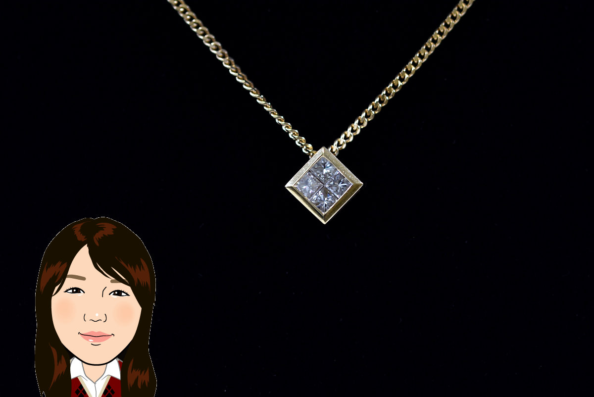 K18 【18金】 ダイヤモンド ネックレス 画像1