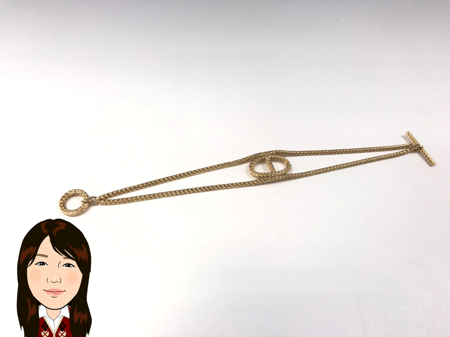 HERMES 【エルメス】750 K18 18金 イエローゴールド ブレスレット 画像1