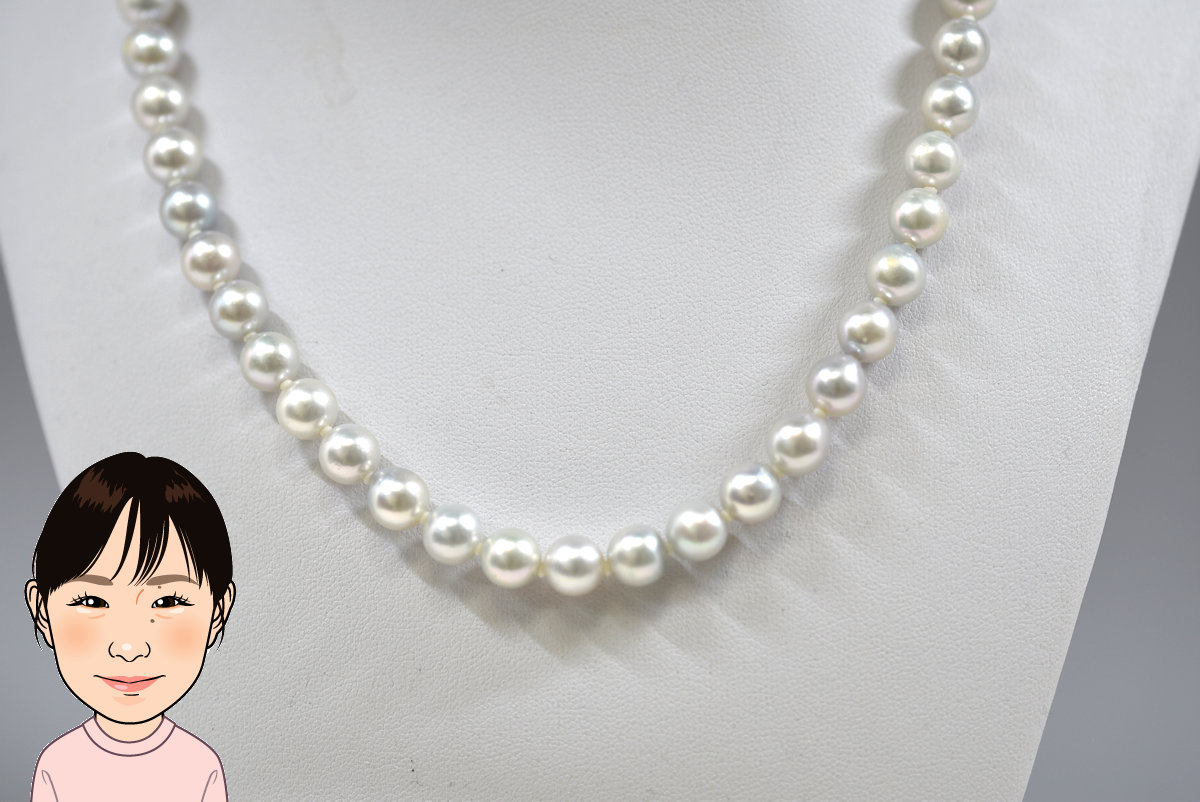 SV留め具 パールネックレス 画像1