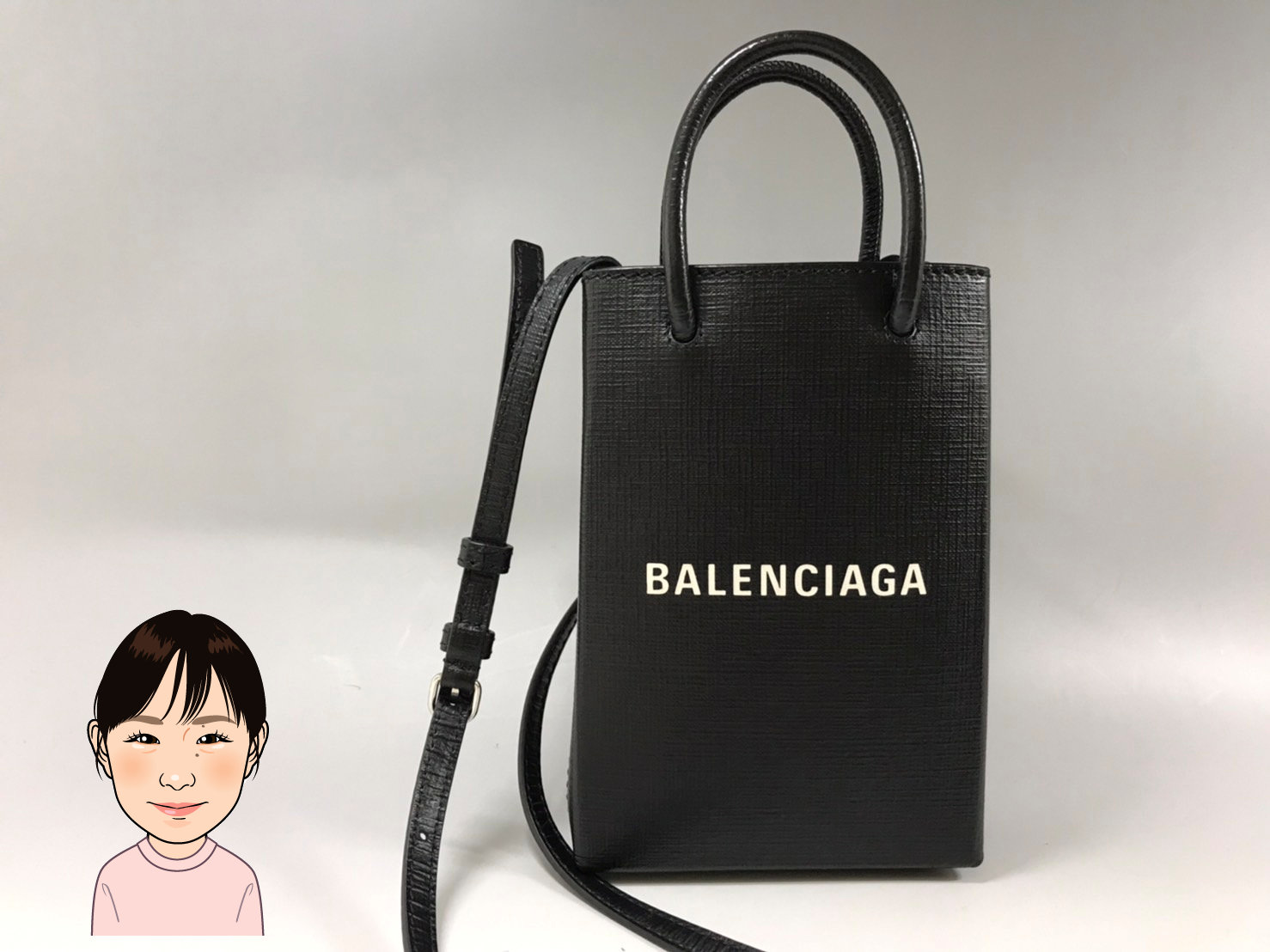 BALENCIAGA 【バレンシアガ】ショッピングフォンホルダー 画像1