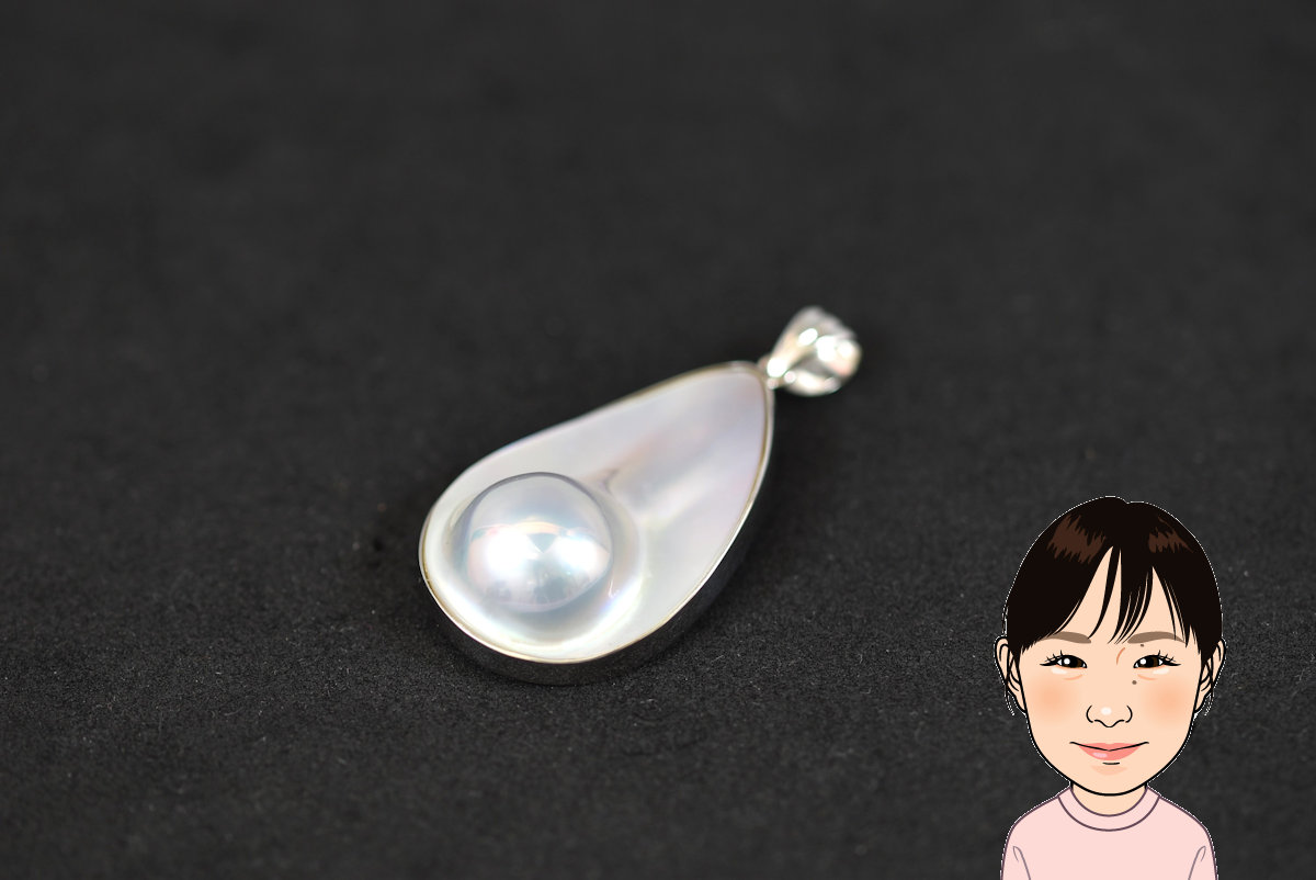 TASAKI 【タサキ】 K18WG マベパール ペンダントトップ 画像1