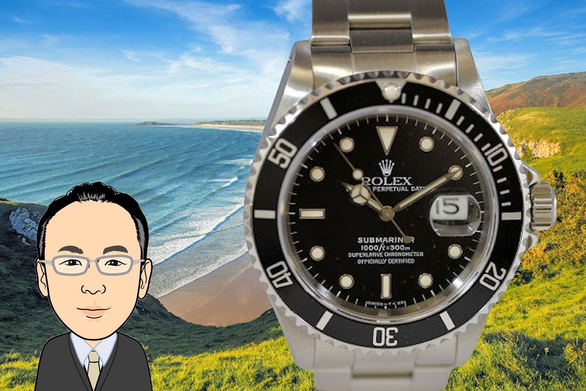 ROLEX 【ロレックス】サブマリーナ 16610 黒 腕時計 画像1