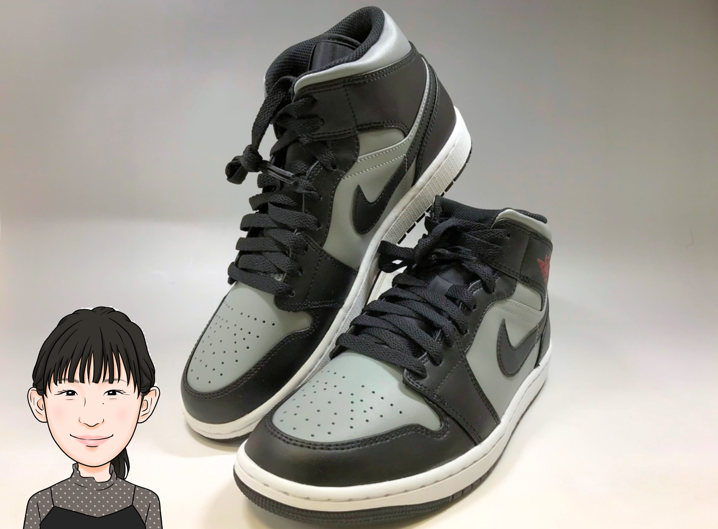 NIKE 【ナイキ】 エアジョーダン1MID 554724-096 スニーカー 画像1