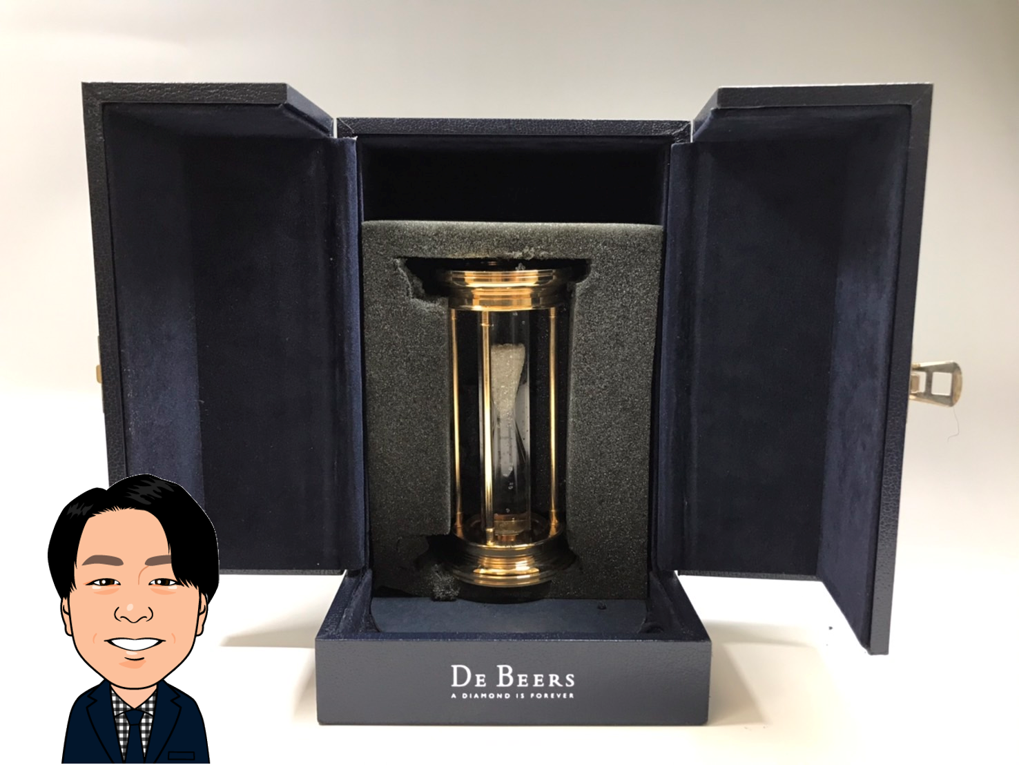 DEBEERS 【デビアス】 砂時計 日本限定2000個 ダイヤモンド 画像1