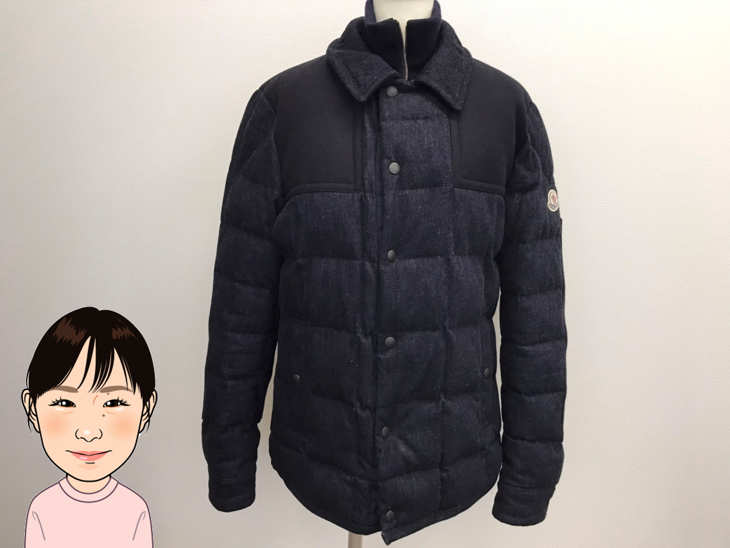 MONCLER 【モンクレール】CLOVIS デニム ダウン コート ジャケット 画像1